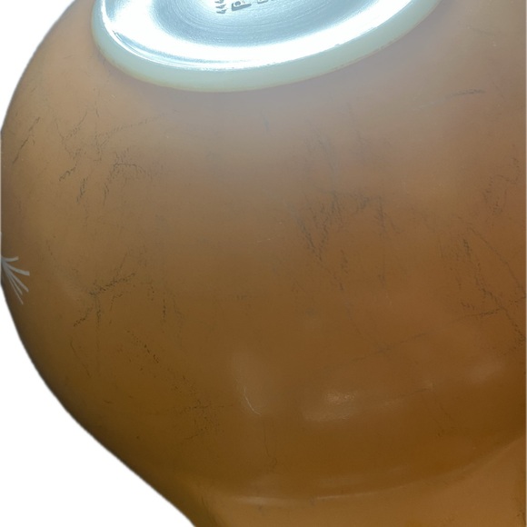 Floral Patterned Tan Bowl - Picture 8 of 9